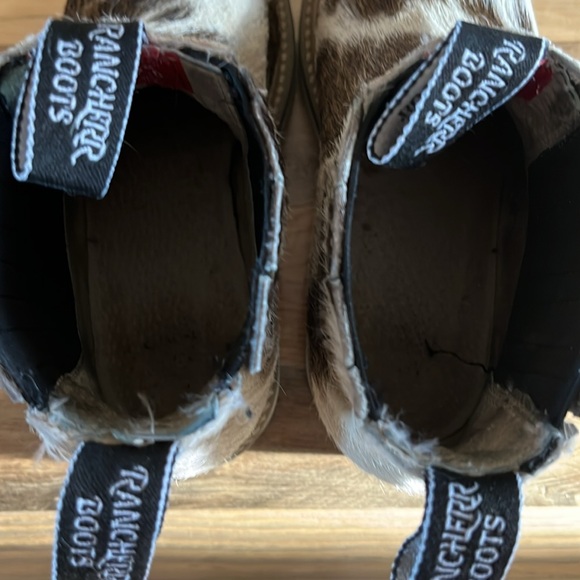 Rancherr Boots Size 7 Cowgirl Rancherr Boots. Cowhide Boots Handmade - Picture 4 of 6